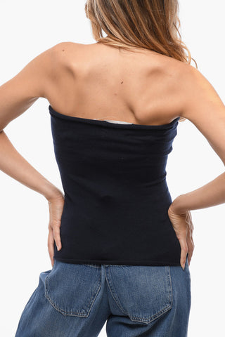 Cashmere Blend Off-Shoulder Top 