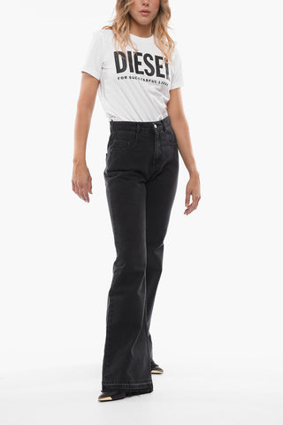 Raw cut-edged Wide Leg Denims 27cm