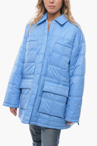 Quilted ANINE Utility Jacket with Back Zip