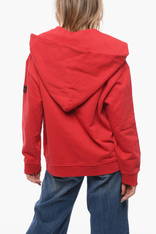Hoodie Sweatshirt with Self-tie Detail