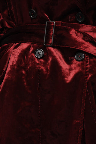 Blazer Doppiopetto in Velour con Cintura