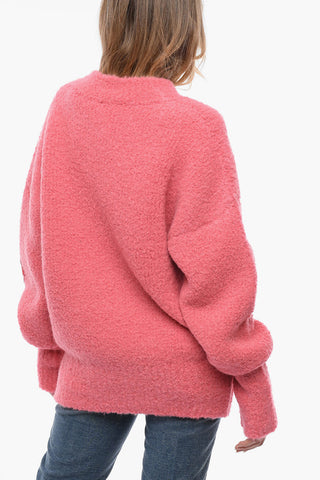 Stretch Alpaca Blend Pullover with Crew Neck