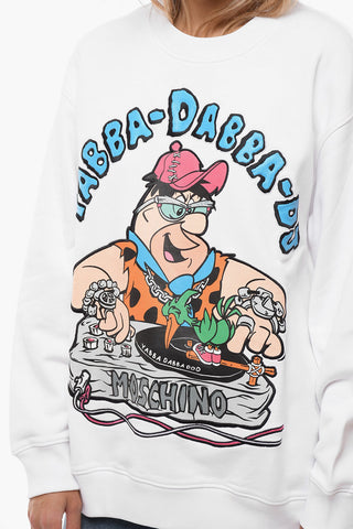 COUTURE! Brushed-cotton THE FLINSTONES Crewneck Sweatshirt