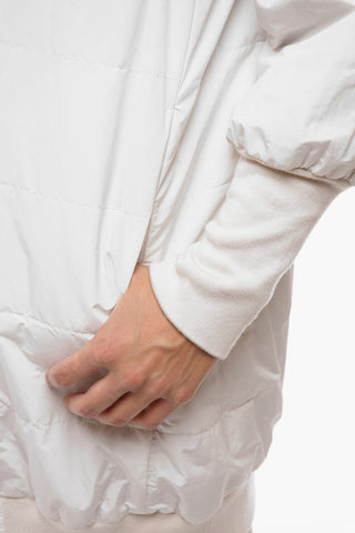 Multipocket Leather Down Jacket with Zip