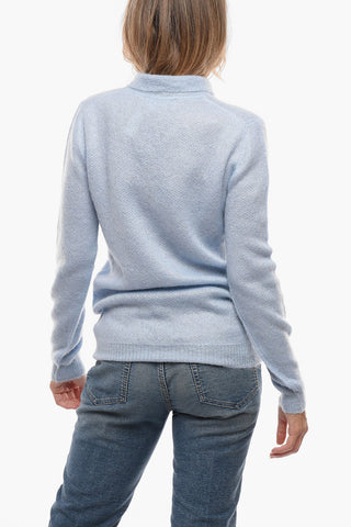 Maglia in Misto Mohair con Collo a Polo