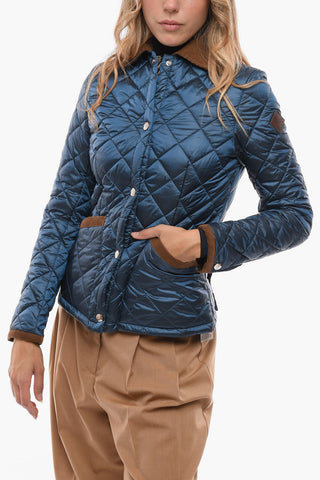 Quilted ELIZABETH Jacket with Corduroy Details