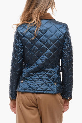 Quilted ELIZABETH Jacket with Corduroy Details