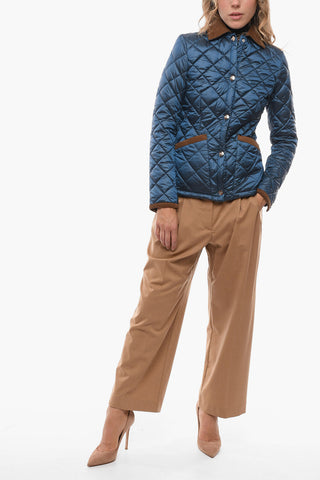 Quilted ELIZABETH Jacket with Corduroy Details