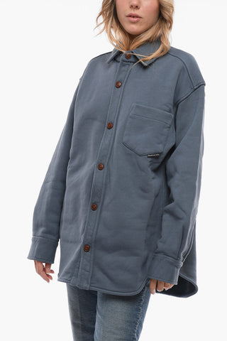 Breast-pocket Jersey Overshirt