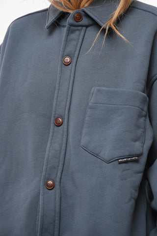 Breast-pocket Jersey Overshirt
