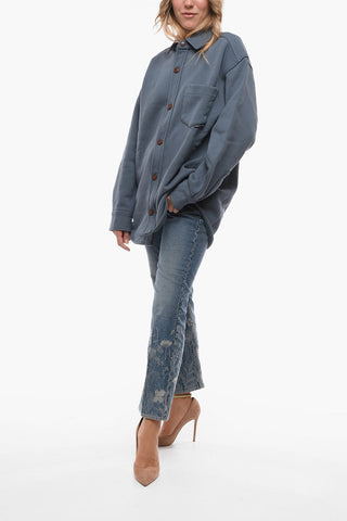 Breast-pocket Jersey Overshirt