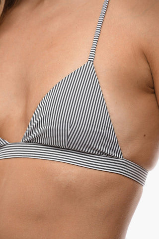 Bikini Top a Triangolo a Righe Awning
