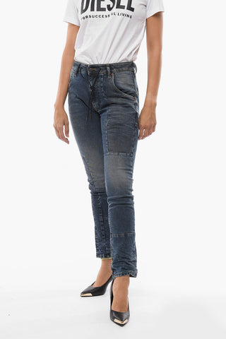 KROOLEY Jogger Denims with Stonewashed Effect