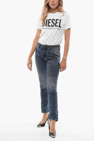 KROOLEY Jogger Denims with Stonewashed Effect
