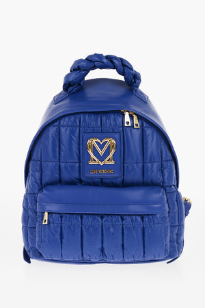 LOVE Quilted Nylon Backpack with Eco Leather Trims
