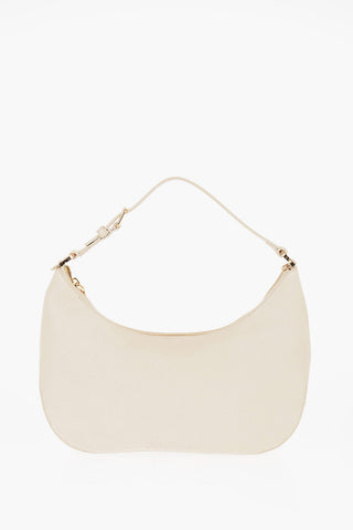 LOVE Borsa Hobo ECO-FRIENDLY GIANT in Ecopelle Martellata con Maxi Logo Dorato