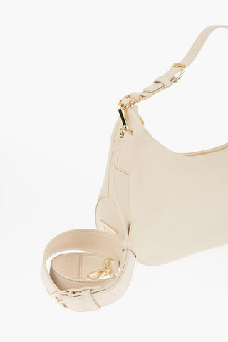 LOVE Borsa Hobo ECO-FRIENDLY GIANT in Ecopelle Martellata con Maxi Logo Dorato