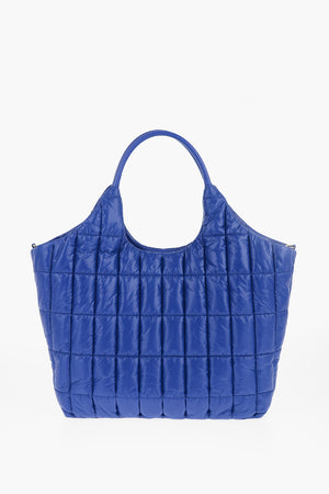 LOVE Quilted Nylon Tote Bag with Eco Leather Trims