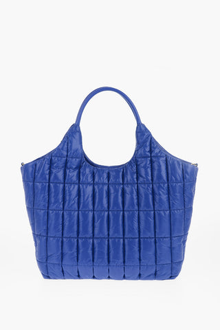LOVE Quilted Nylon Tote Bag with Eco Leather Trims