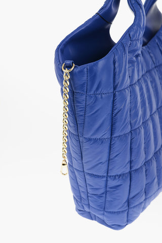 LOVE Quilted Nylon Tote Bag with Eco Leather Trims