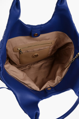 LOVE Quilted Nylon Tote Bag with Eco Leather Trims