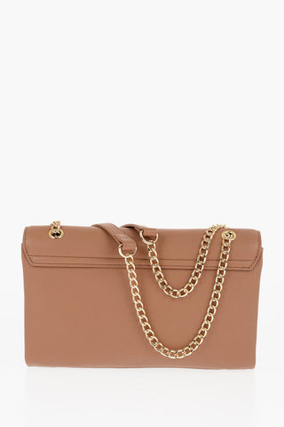 LOVE Faux Leather Shoulder Bag with Golden Details