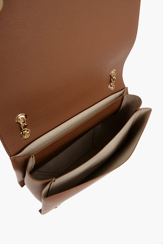 LOVE Faux Leather Shoulder Bag with Golden Details