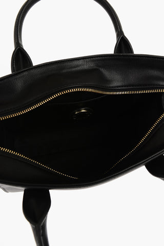 LOVE Solid-Color Tote Bag with Gold Logo