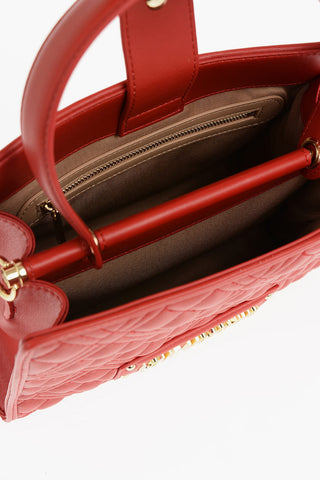 LOVE Borsa in Ecopelle Trapuntata con Tracolla Removibile