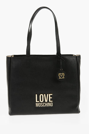LOVE Borsa a Spalla in Ecopelle con Logo Dorato