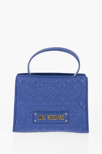 LOVE Quilted Faux Leather Bag with Removable Strap