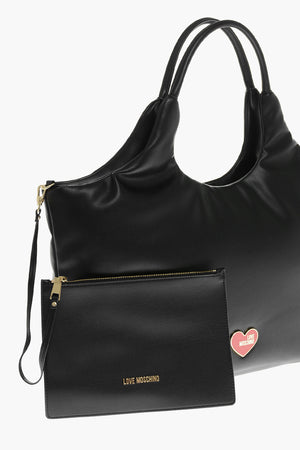 Gepolsterte Hobo-Tasche MARSHMALLOW mit passendem Pouch