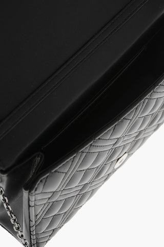 LOVE Quilted Faux Leather Bag with Chain Shoulder Strap