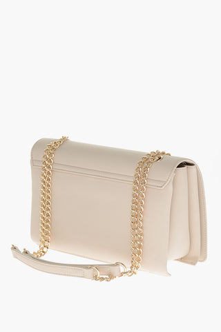 LOVE  Borsa a Spalla In Ecopelle con Logo Dorato in Lettering