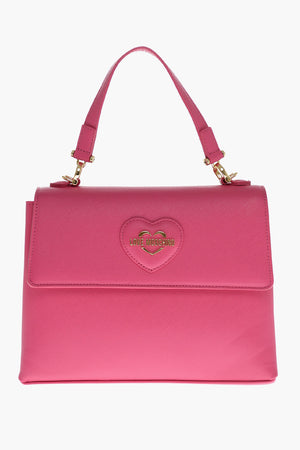 LOVE Borsa a Mano in Ecopelle Saffiano con Tracolla Removibilez