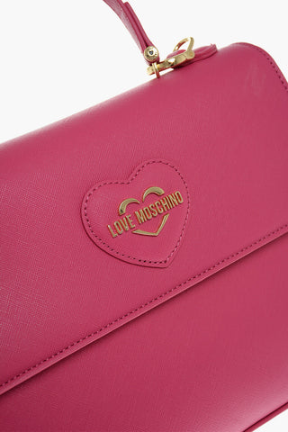 LOVE Handtasche aus Saffiano-Kunstleder mit abnehmbarem Schulterriemen