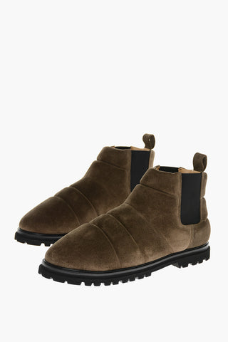 Quilted Suede BEDE Booties