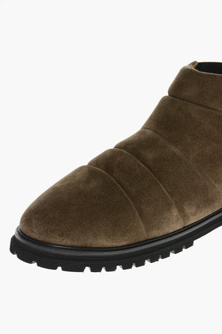Quilted Suede BEDE Booties