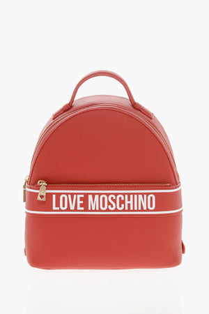LOVE Eco-Leather Backpack with Contrasting Printed Logo