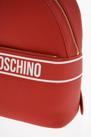 LOVE Eco-Leather Backpack with Contrasting Printed Logo