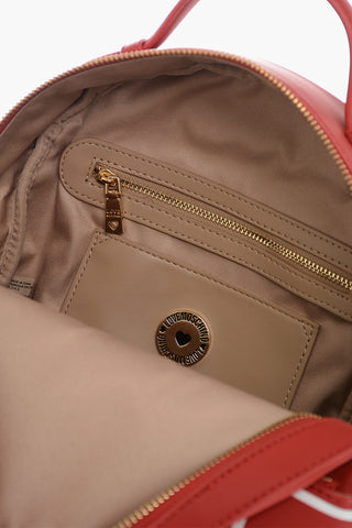 LOVE Eco-Leather Backpack with Contrasting Printed Logo