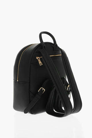 LOVE Faux Leather Backpack with Golden Logo