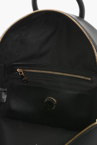 LOVE Faux Leather Backpack with Golden Logo