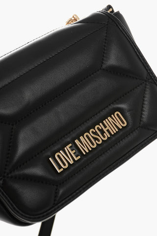LOVE Borsa a Tracolla KALEIDOSCOPE in Ecopelle Trapuntata con Logo Dorato