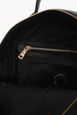 LOVE Faux Leather Backpack with Printed Contrasting Logo