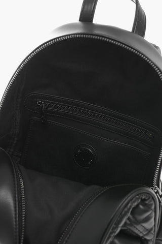 LOVE Quilted Faux Leather Backpack with Metal Logo