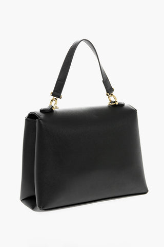 LOVE MOSCHINO Saffiano Faux Leather Handbag with Removable Strap
