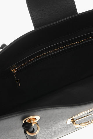 LOVE MOSCHINO Faux Leather Tote Bag with Gold Closure
