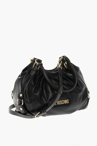LOVE MOSCHINO Eco-Leather Bucket Bag with Gold Details