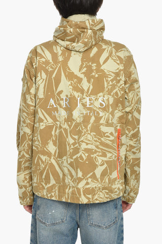 Cotton Cargo Jacket with Camo Pattern